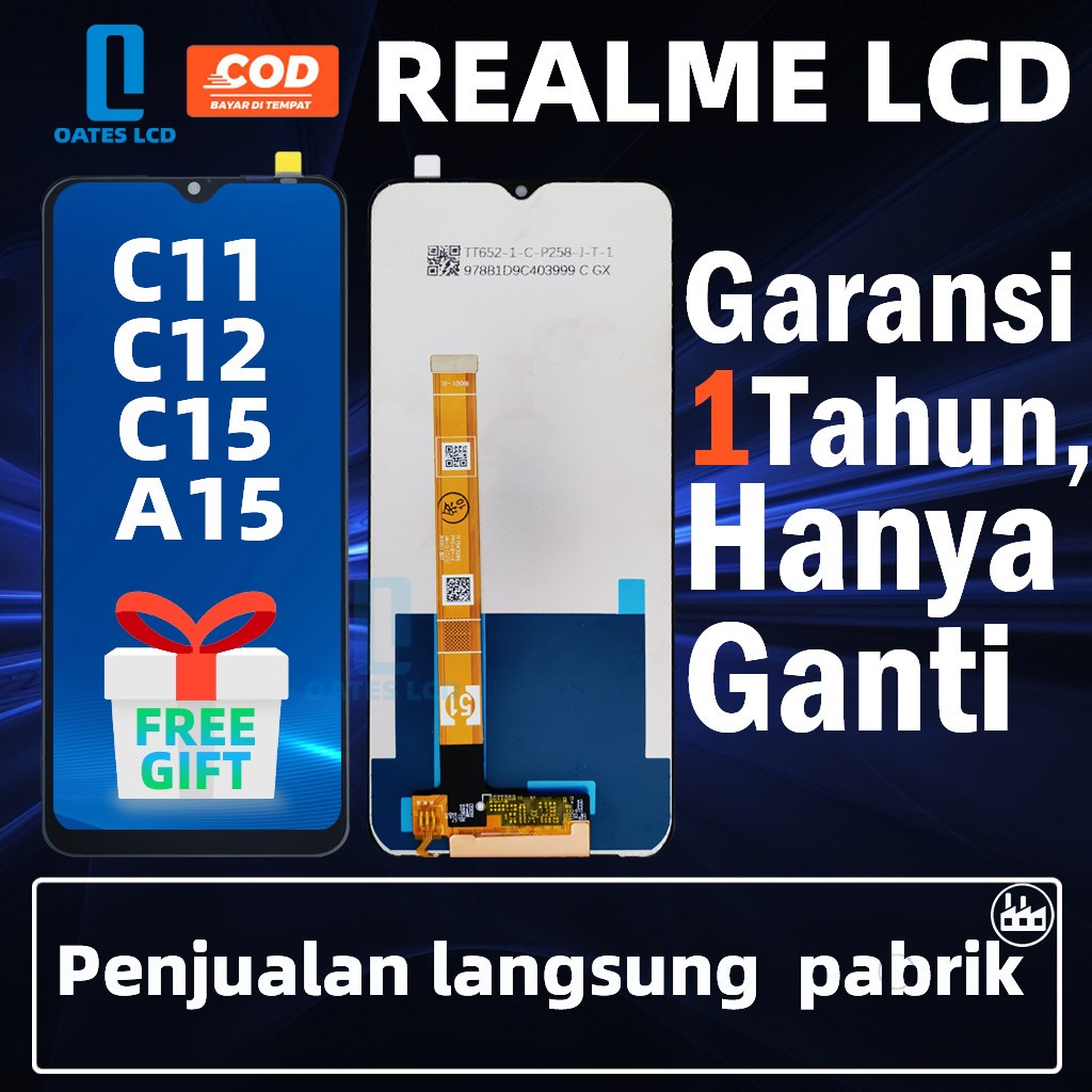 LCD OPPO A15/A15S/REALME C11/C12/C15/V3/73 5G / NARZO 20 30A / Q2i 5G/OPPO A35/A16E/A16K  UNIVERSAL 