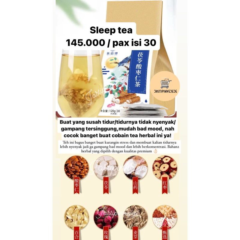 

good sleep tea , tidur nyenyak asli 100% READY STOCK
