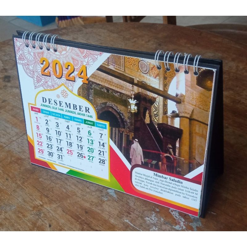 

Kalender Meja Exclusive 2024 Tema 3 Masjid Utama Umat Islam