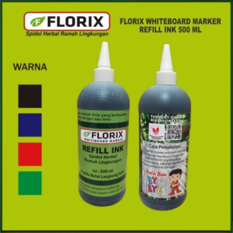 Tinta Florix Herbal (Refill) Spidol Whiteboard Marker 500ml