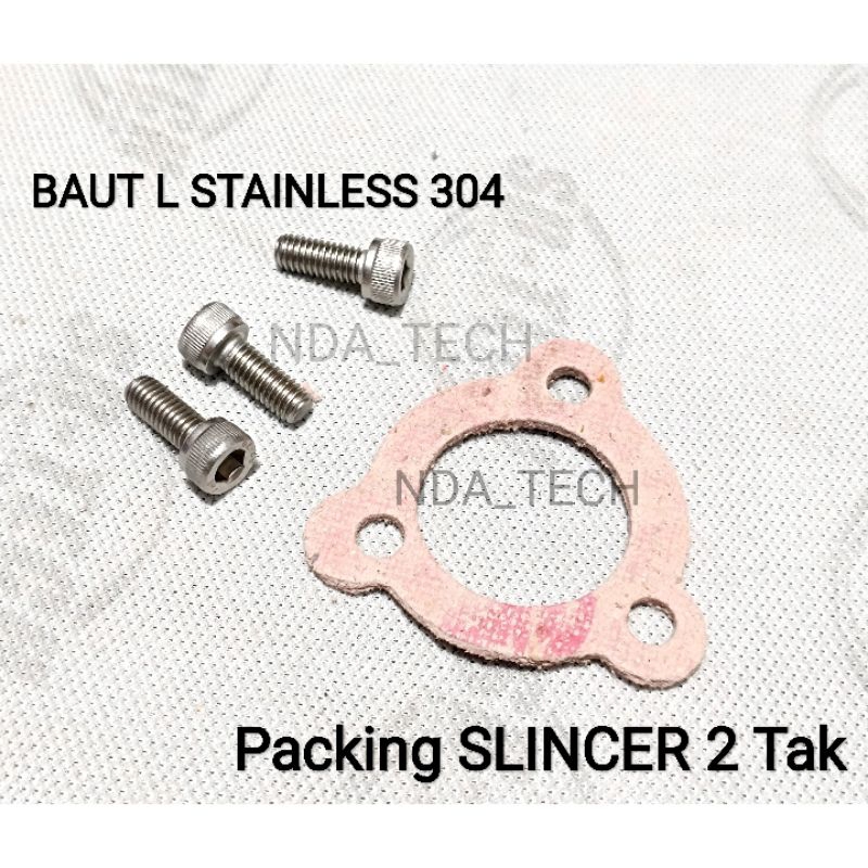 PAKING + BAUT SLINCER KNALPOT RACING 2 TAK PNP SLINCER AHAU ABRT CMS AITECH CREAMPIE PAKING SLINCER 