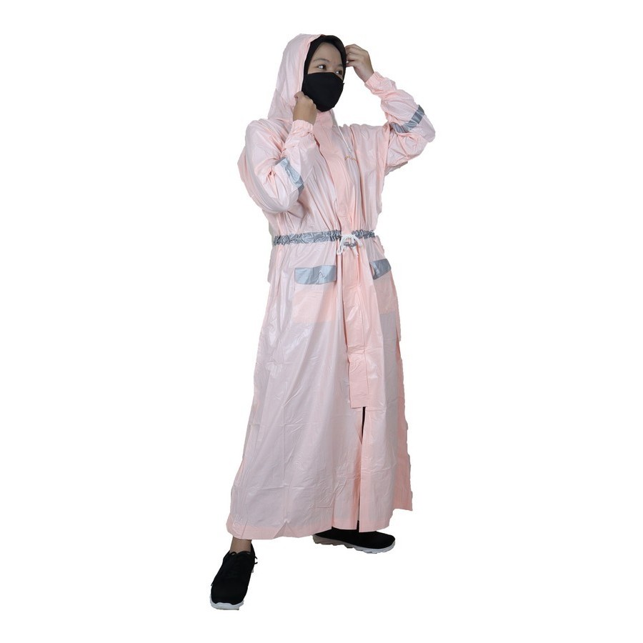 Jas Hujan Gamis Plevia Mantel Raincoat Ponco Wanita Dewasa