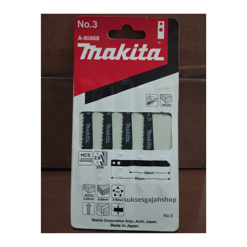 MATA JIGSAW MAKITA NO.3 (KEPALA LUBANG) A-85868
