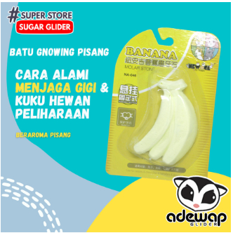 ADEWAP GLIDER Gigitan Kayu Apel Gnawing Perawatan Gigi Sugar Glider