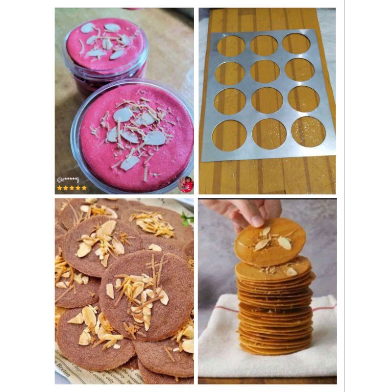 Cetakan Almond Crispy Chesse Alumunium / Cetakan Almond Cookies / Cetakan Kue Almond