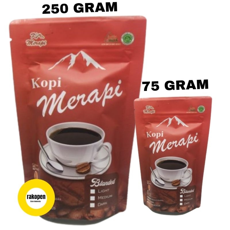 

Kopi Merapi Arabika Robusta Blend Medium 250 Gram Murni Kopi Merapi No 1 Asli Jogja