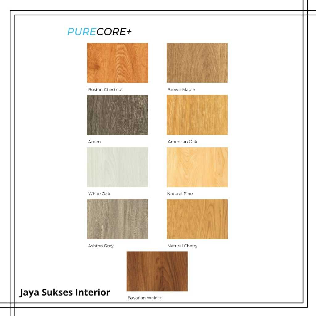 Spc lantai vinyl Marvel tebal 5mm motif kayu lantai plank / box