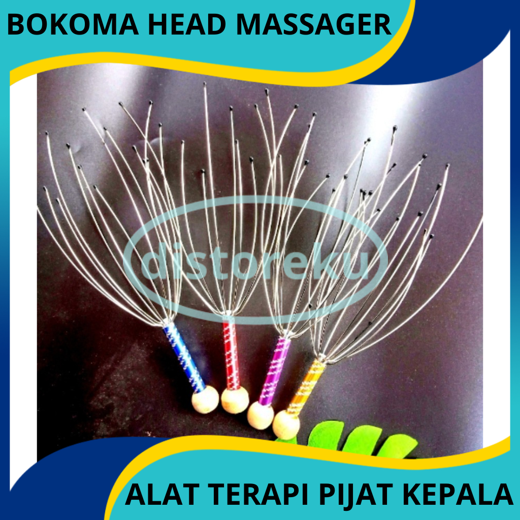 DM - BOKOMA Alat Pijat Terapi Kepala Hand Head Massager Susah Tidur