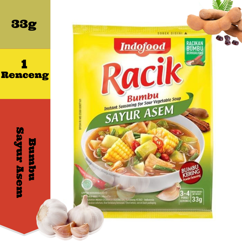 

Bumbu Racik Indofood Sayur Asem-1 Renceng Isi 10pcs/Bumbu Instan/Bumbu Praktis/Bumbu Serbaguna/Racik Instan/Bumbu Racik Instan/Bumbu Dapur