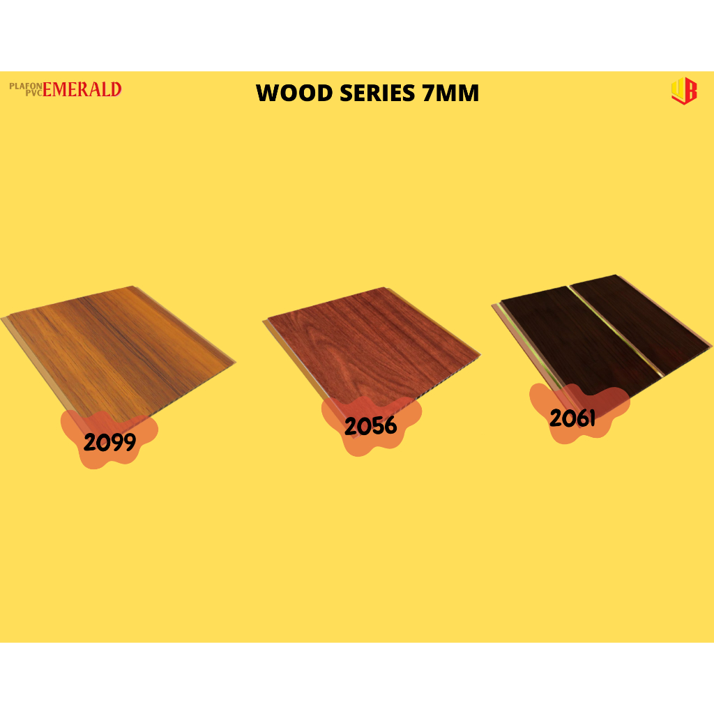 PLAFON PVC EMERALD WOOD SERIES 7MM - 4 METER