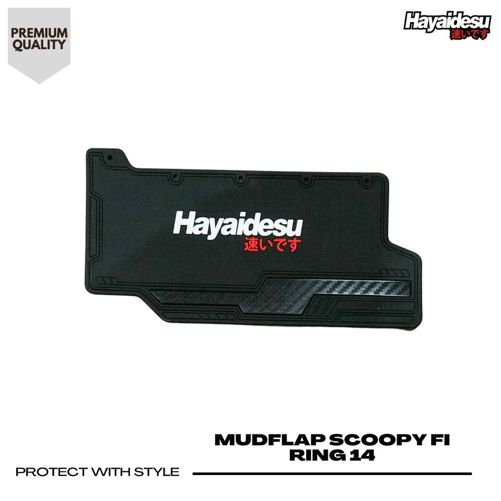 Hayaidesu Mudflap Scoopy 2014-2016 Penahan Lumpur - Premium
