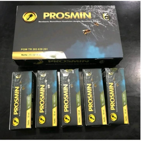 Prosmin Original 1 paket isi 5 Botol @10ML - Propolis Mineral Plus