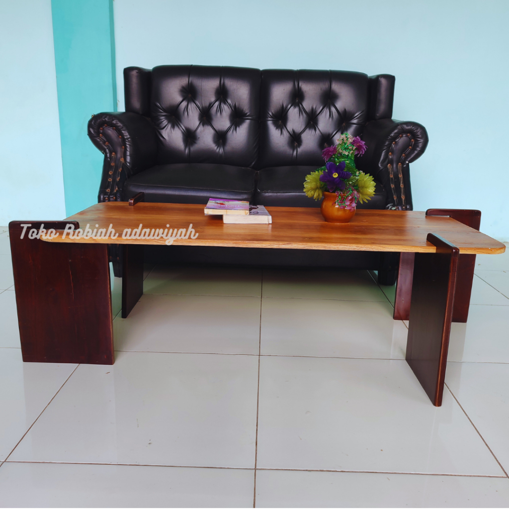 Meja Tamu Minimalis Modern Aesthetic terbaru informa Kayu Jati
