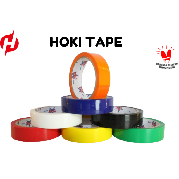 

LAKBAN warna-warni hoki tape (harga 6roll) 888 24mm* 72yard———1 slop isi 6pcs_________141