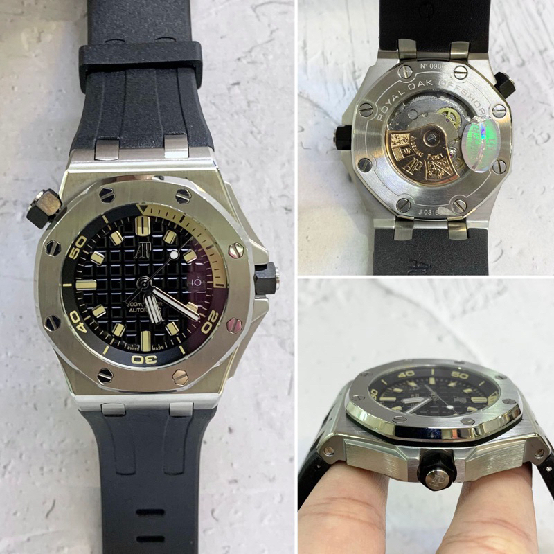 jam pria luxury jam tangan pria automatic jam tangan pria sporty D.42mm jam tangan AP diver Strap ru