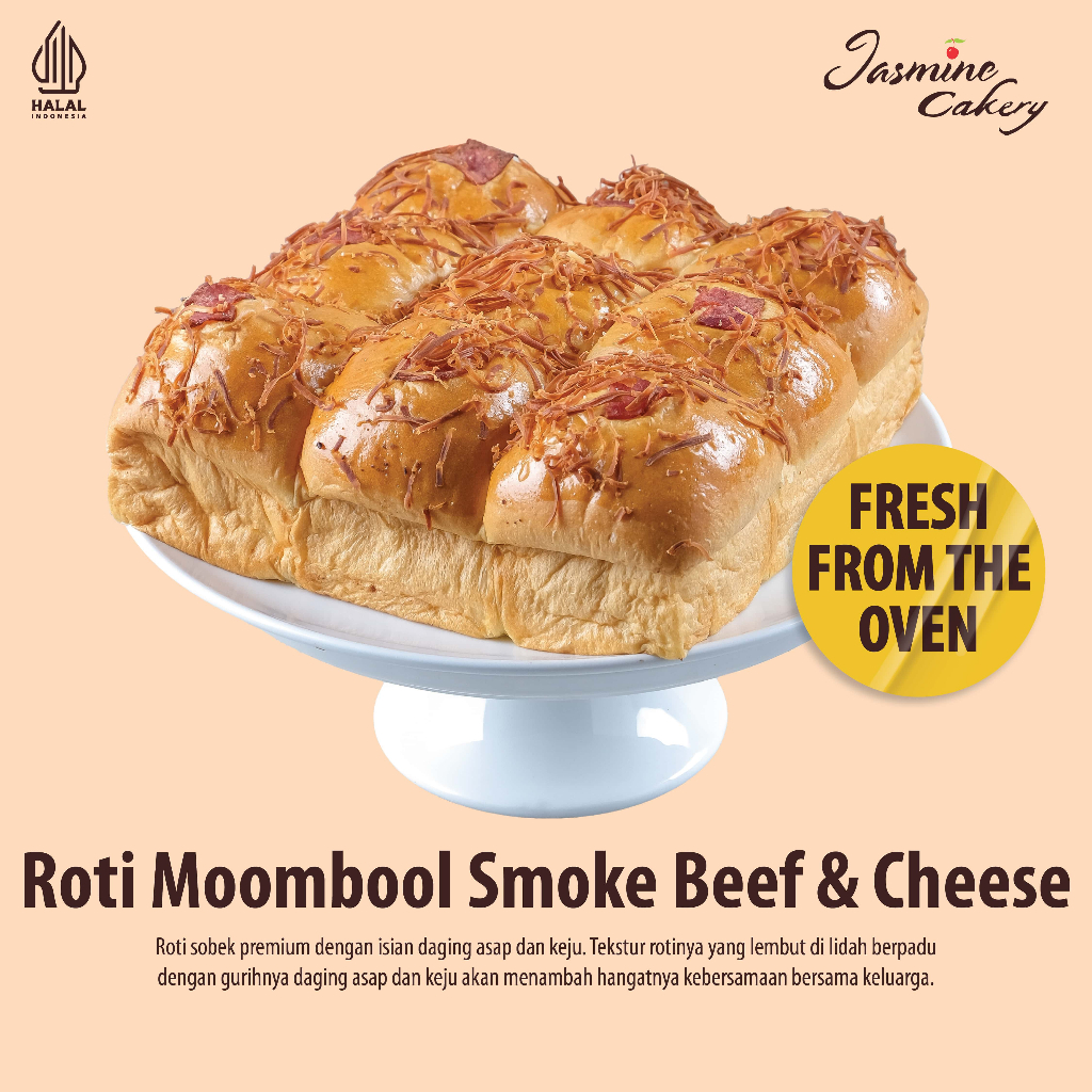 

Roti Moombool Smoke Beef & Cheese Isi 9 Pcs