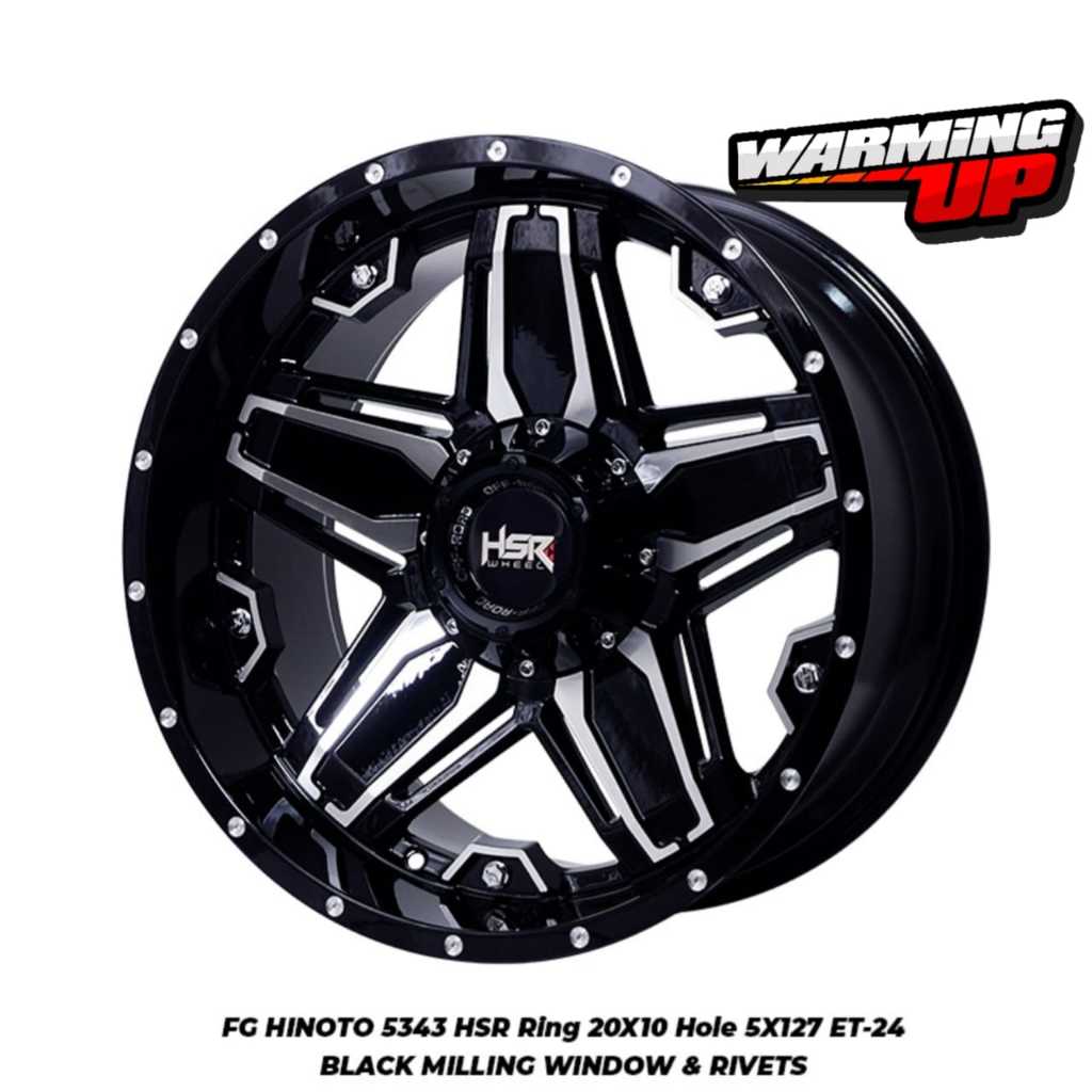 Velg Mobil Jeep JK HSR FG HINOTO RING 20 LEBAR 10 PCD ,MOBIL 5X127 ET-24 BMW