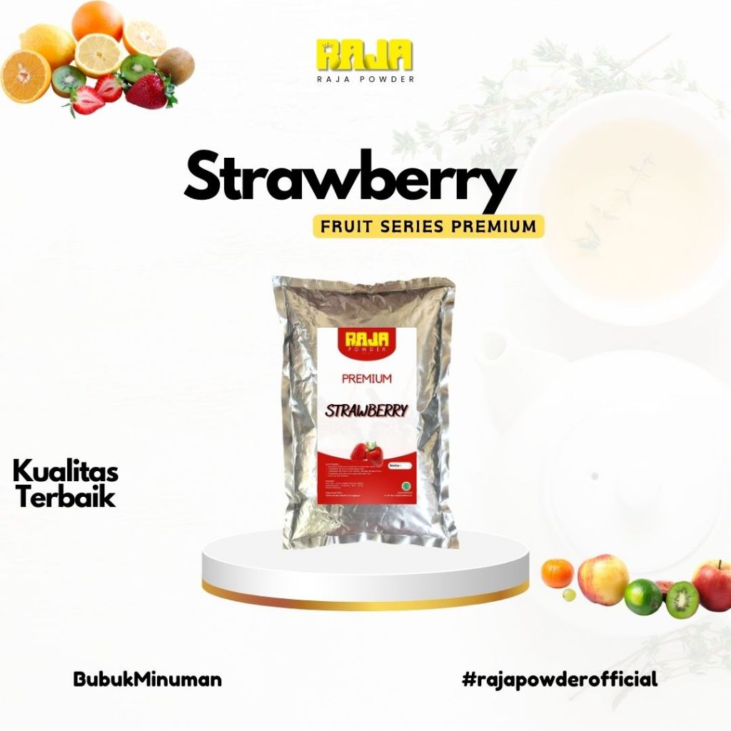 

Bubuk Strawberry Bubuk Minuman Strawberry Powder 1 kg / 1000 gram PREMIUM