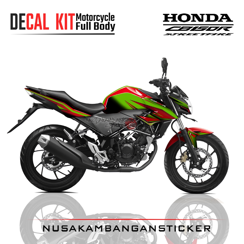 Decal Kit Sticker New CB 150 R Streetfire Red Green Stiker Full Body