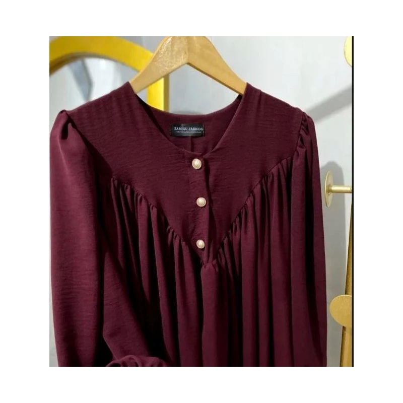 Abaya  jumbo LD140 Gamis kringkle air flow oversize muat (bb100-150kg)