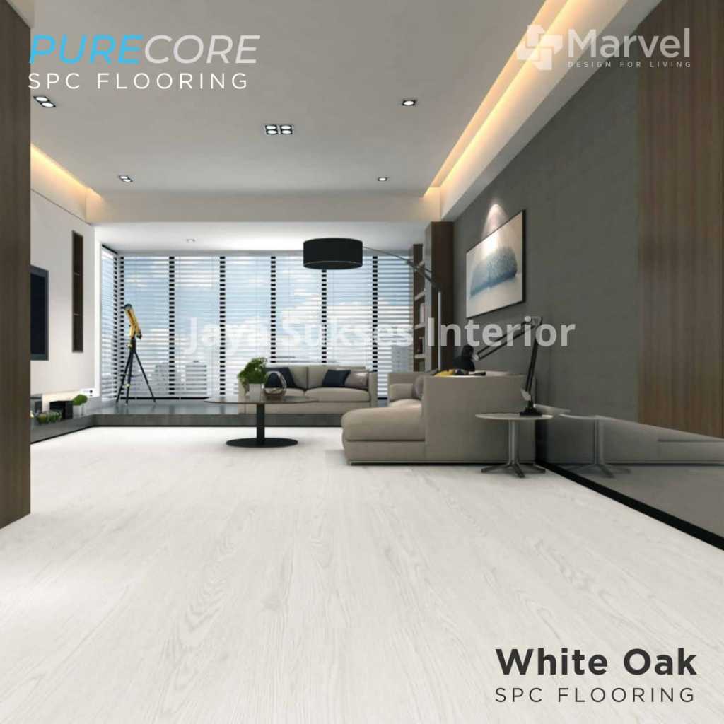 Vinyl lantai klik spc Marvel 5mm white oak / box