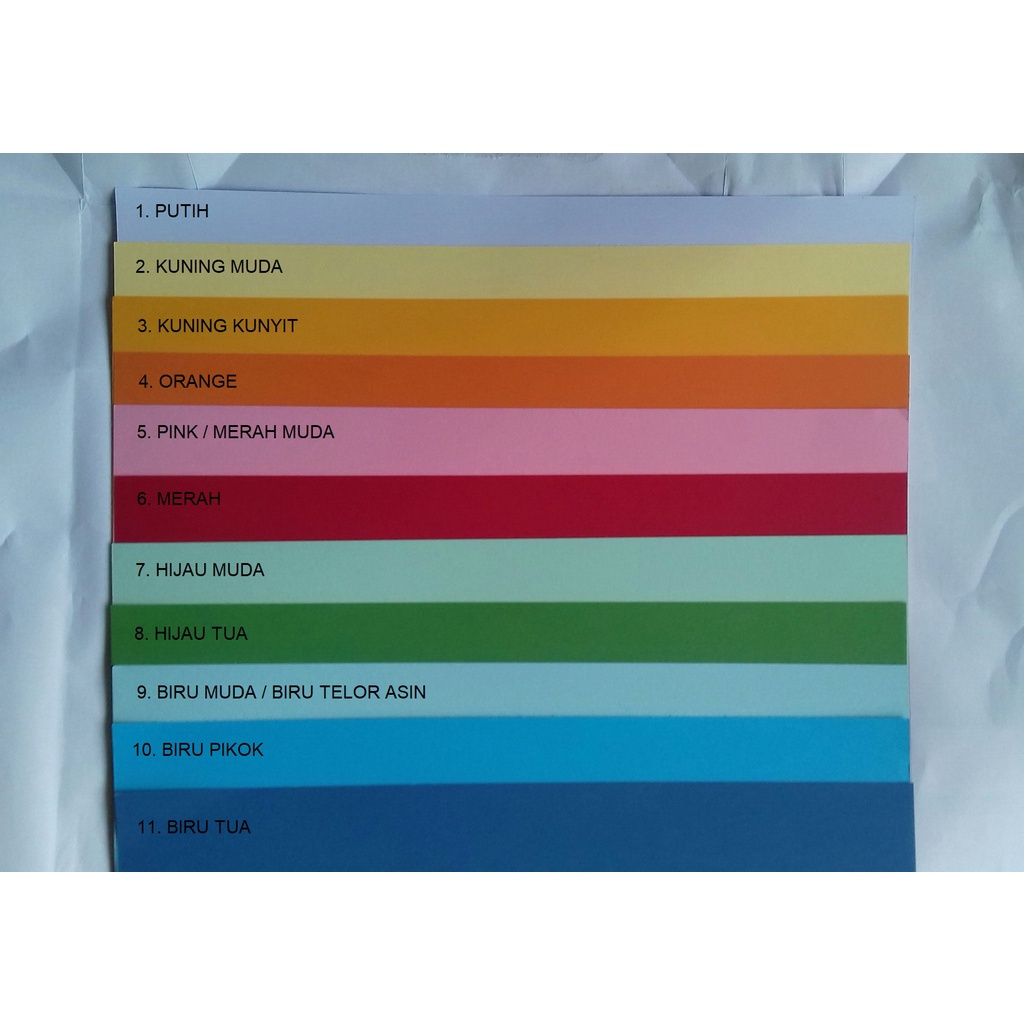 

Kertas Cover Jilid F4 / Brief Card (BC)