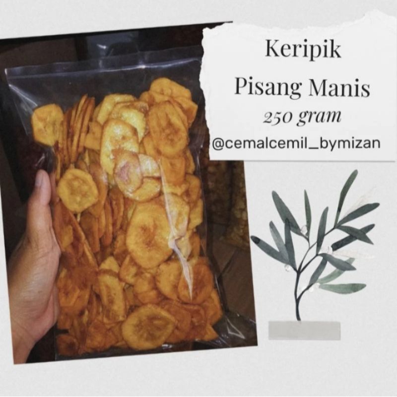 

Keripik Pisang Manis || 250 Gram