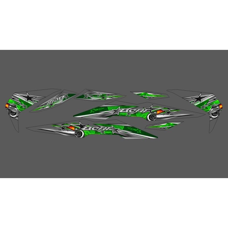 STIRPING STICKER TRANSPARAN MOTOR BEAT NEW 110 2017-2019 LIVERY DIESEL