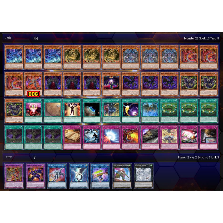 YUGIOH Sacred Beast Core Deck (LANGKA) ORIGINAL ASLI 40pcs Siap Untuk dibuat duel