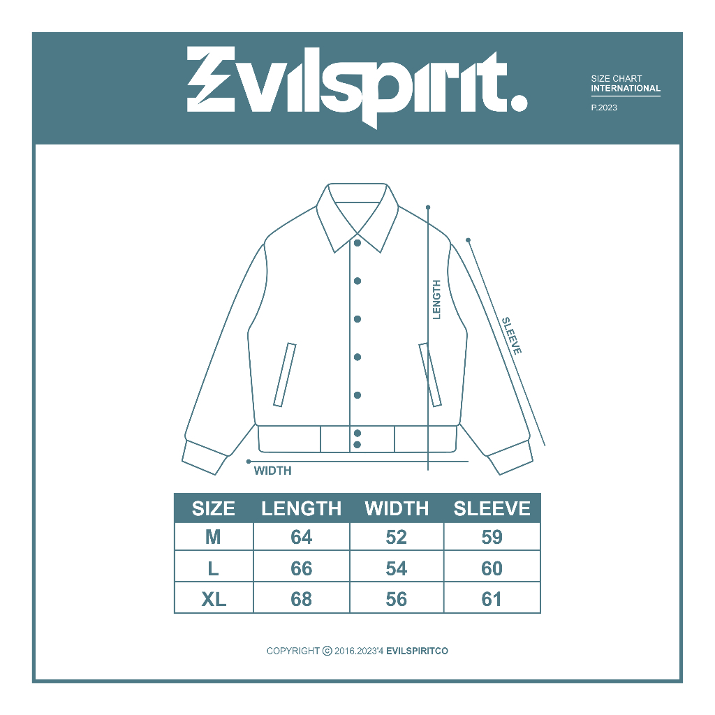NEW EVILSPIRIT VARSITY JACKET - QUILLA NAVY UNISEX