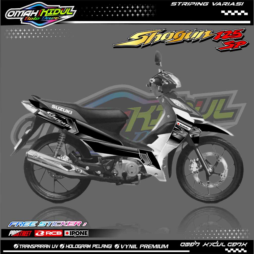 STRIPING VARIASI SUZUKI SHOGUN 125 SP / STIKER LIST MOTOR SHOGUN 125 SP