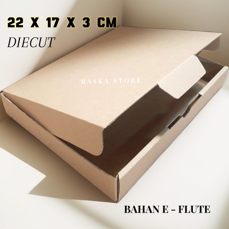 

Kardus Box Karton UK 22x17x3 Cm Model DieCut Pizza