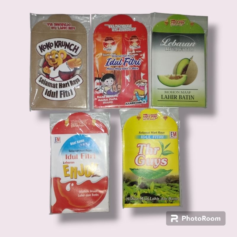 

harga untuk 4 pack Amplop Lebaran Glossy Medium