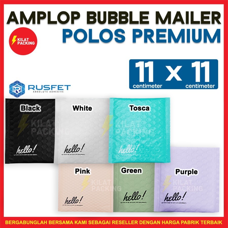 

Amplop bubble murah 11x11 cm bubble mailer polybubble packing polos