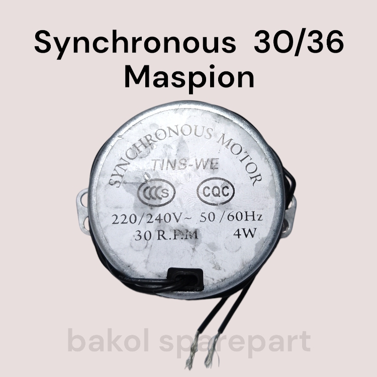 Synchronous Motor Kipas Angin 30/36 Maspion As Panjang (Rotari TINS) / Rotari Kipas Angin 30/36 Masp