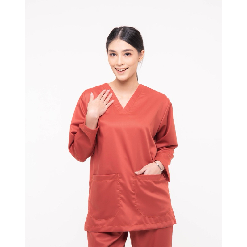 FREE BORDIR NAMA - Atasan Baju Ok Toyobo Lengan Panjang - Celana Jaga - Celana OK OKA - Dijual Terpi