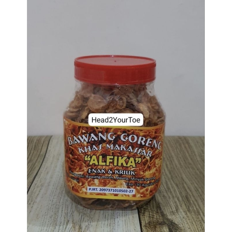 

Bawang Goreng Alfika Khas Makassar kemasan 100gr