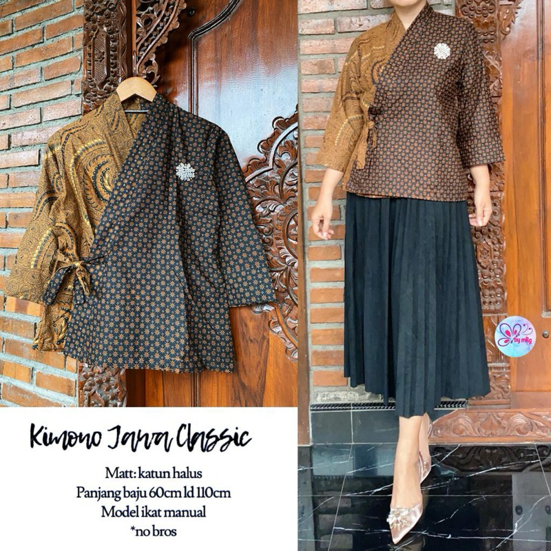 KIMONO ETNIC KIMONO BATIK KEKINIAN BLOUS BATIK KIMONO ATASAN ETNIC KIMONO