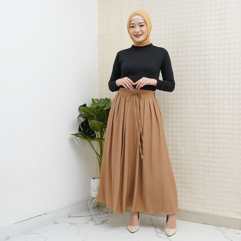 ROK MAXI PANJANG LINEN//SKIRT LINEN