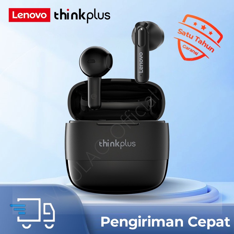 Diskon Lenovo thinkplus Bluetooth Wireless Earphone TWS dengan Mic Mini Earbuds Bluetooth 5 Sports H