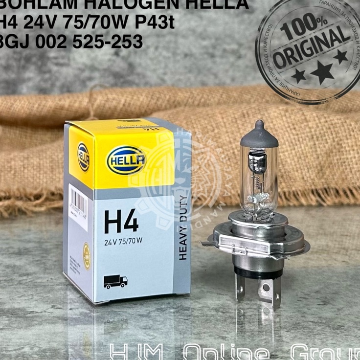 CRF BOHLAM LAMPU HALOGEN HELLA H4 P43T 24V 757W ORIGINAL 8GJ 2 525253 d Produk Premium