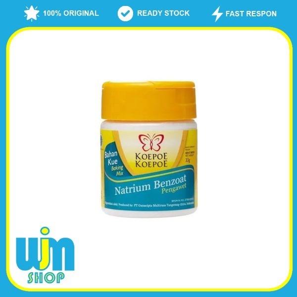 

Natrium Benzoat Koepoe Koepoe 33 Gram Pengawet Makanan WJM Shop Makassar