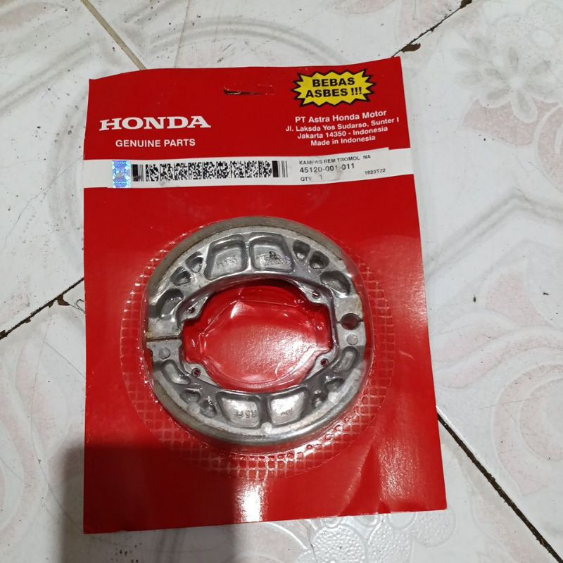 Kampas belakang 001 ORI AHM / kampas belakang motor Honda / kampas belakang grand / Supra / prima
