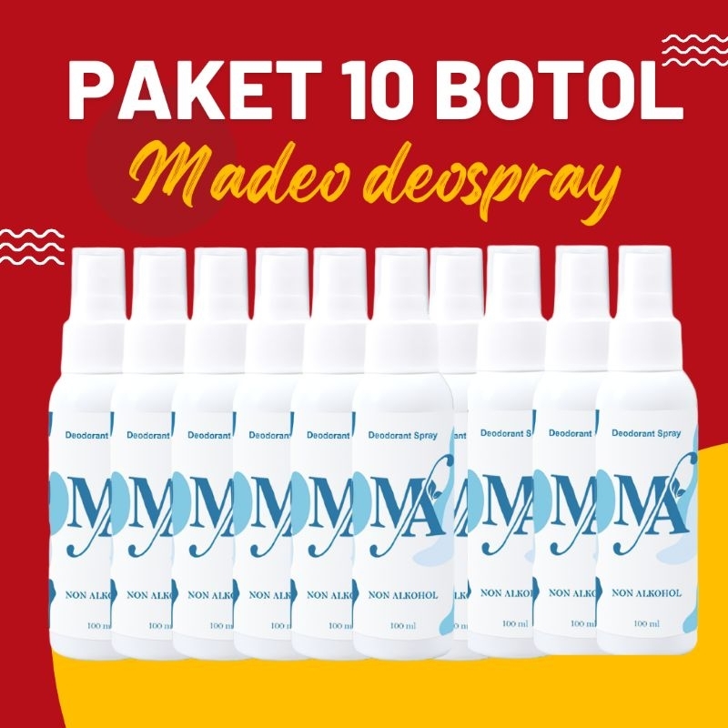 MADEO PAKET RESELLER ( MA DEODORANT SPRAY MAKASSAR 10 BOTOL )