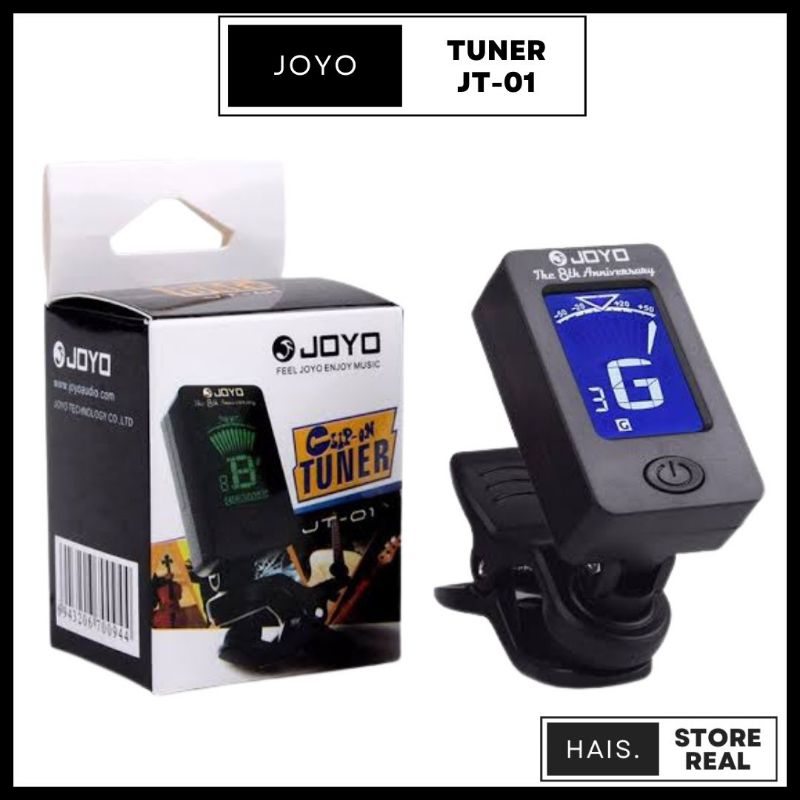 tuner joyo original jt-01 penyetel gitar tuner gitar