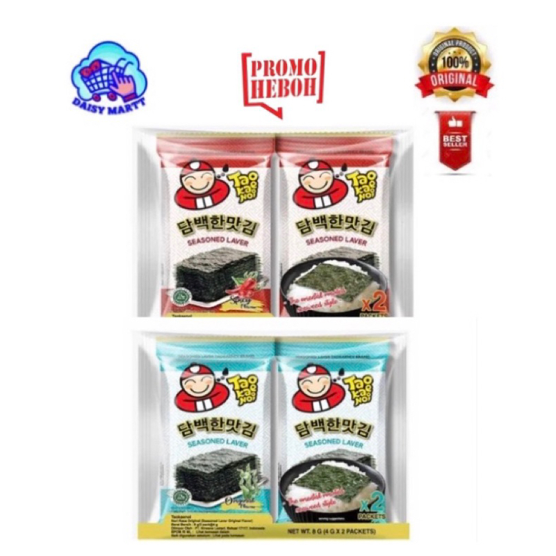 

Tao Kae Noi Seasoned Laver 2x4gr ORIGINAL & PEDAS