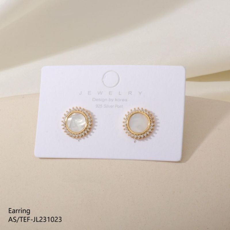 Anting Titanium Tusuk Bulat / Anting Bulat Titanium Anti Karat