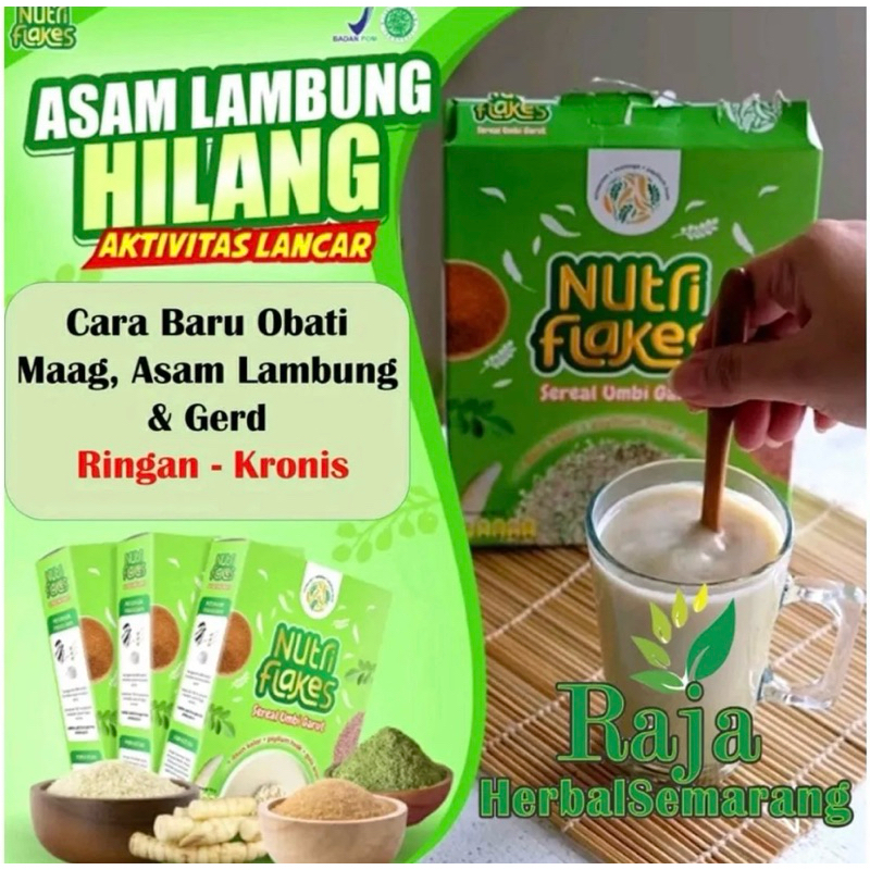 

Nutriflakes Sereal Umbi Garut Ampuh Mengatasi Asam Lambung Original 1 box