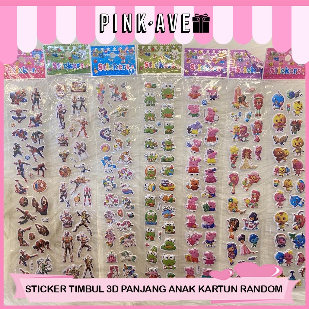 

BISA COD ! Sticker Timbul Mainan Tempel Untuk Anak Sekolah Per Lembar Grosir Termurah Hadiah Souvenir