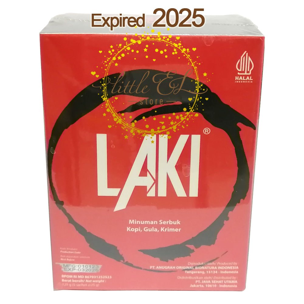 Minuman Serbuk Kopi Gula Krimer - LAKI - 1 BOX - Exp 2026